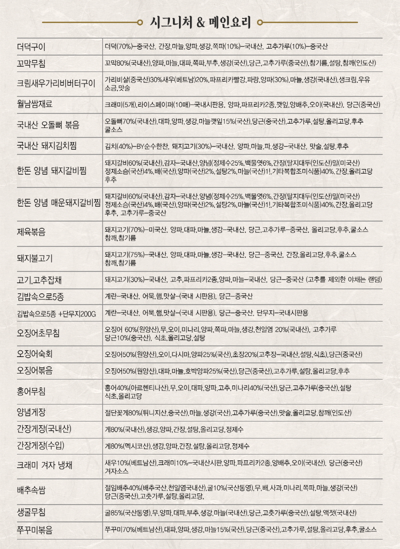 순수한반찬] 시그니쳐 반찬 골라담기