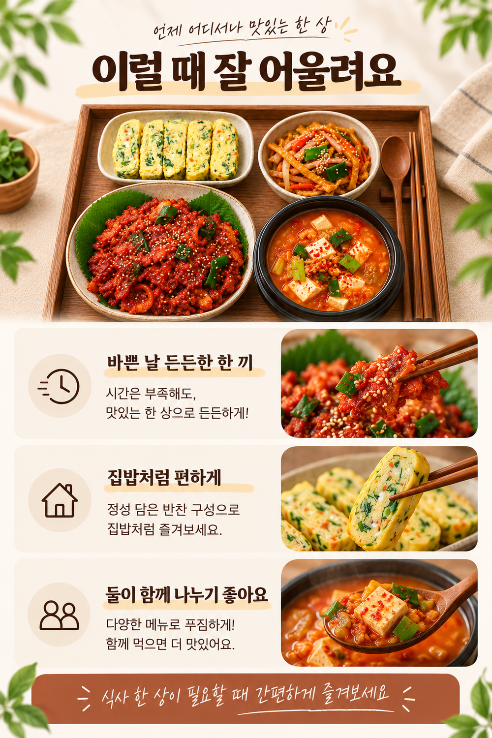 순수한반찬] 제육 볶음 정식 (제육볶음,목우촌햄감자볶음,계란말이)